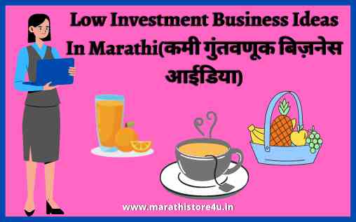 Low Investment Business Ideas In Marathi- कमी गुंतवणूक  बिज़नेस आईडिया