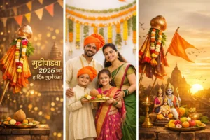 Gudi Padwa wishes Marathi 2026
गुढीपाडवा शुभेच्छा मराठी 